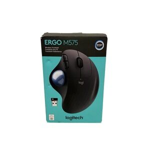 Logitech Ergo M575 Wireless Trackball Mouse Bluetooth USB Black 910-005869